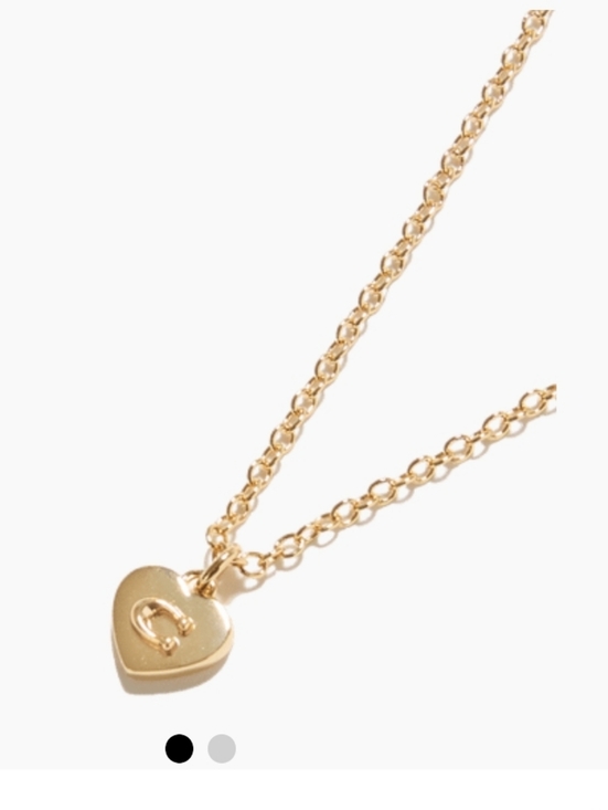 Coach Gold Heart Pendant Necklace with 'C' Initial - Picture 2 of 12